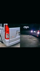 ไฟถอยรถยนต์ LED กระพริบเตือน 3 ครั้ง แล้วติดแช่ สว่างมาก มีทุกขั้ว