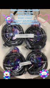 Gembok Motor & Sepeda Kode Angka 5 Digit