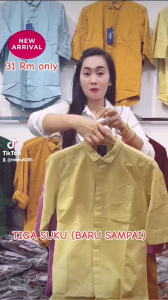 TIGA SUKU (BAJU RAYA) PREMIUM QUALITY UNISEKS CUTTING PEJAL KEMEJA SLIM FITTING