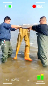 Kasut turun sawah bendang sungai tinggi 110cm/High quality waterproof fishing pants farming boots(ready stock)