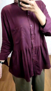 Kemeja Atasan Wanita Terbaru Atasan Motif Blouse Leona