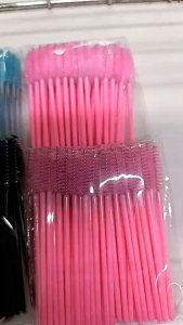 50 pcs Kuas Sikat Bulu Mata Sikat Alis Sisir Bulu Spoolie Brush Eyelash Mascara Wand Aplikator Glitter