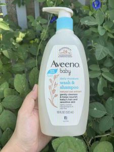 Sữa tắm gội cho bé Aveeno Baby Wash & Shampoo chiết xuất từ yến mạch tự nhiên chai 532ml