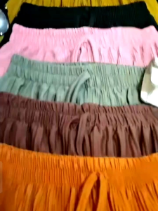 50RB DAPAT 4 PCS! CELANA KULOT LIDI PLISKET PENDEK 7/8 CELANA KULOT LIDI PLISKET SANTAI KESEHARIAN