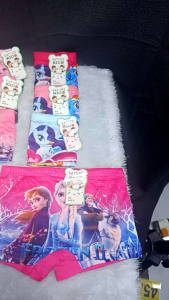 Boxer Anak Perempuan Isi 4 Pcs Motif Karakter Kartun Hello Kitty & Little Pony