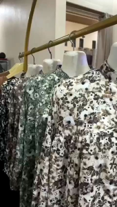 SETELAN WANITA TERBARU BAHAN RAYON TWILL ARMANY MOTIF BUNGA/ONE SET RAYON PREMIUM IMPORT/SET RAYON JUMBO DEWASA TERLARIS