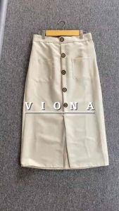 GHEA FASHION | Viona Skirt Bahan Semi Woll Premium - Rok Span Model Midi dan Panjang - Rok Kerja