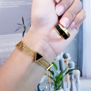 Titanium Gelang Set Cincin Suhu 704aac