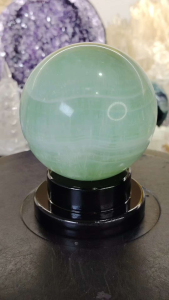 Natural High Grade Layer Green Fluorite Crystal Ball Ornament SF15 #Crystal Ball #home decor