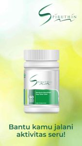 BISA COD ll SPIRUTHIN SPIRULINA UTK MASKER DAN MULTIVITAMIN OTAK