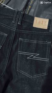 กางเกงยีนส์LAZY ป้ายหนัง 16ออนซ์ ของแท้💯✅🔥