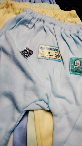 Hello baby 6 pcs celana panjang anak bayi tutup kaki newborn warna polos SNI by WULANDA BABY