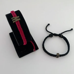 Gelang Tali Couple Costume Huruf Wanita Inisial A sampai Z Tipe Mozza by Kibas Bracelet