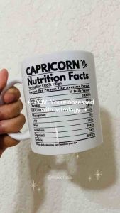 ZODIAC SIGN NUTRITION FACTS MUG
