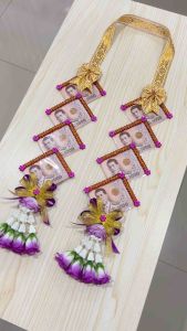 พวงมาลัยคล้องคอนาค พวงมาลัยบ่าวสาว มาลัยงานบวช มาลัยใส่แบงค์ ใส่แบงค์ได้ 8 ใบ