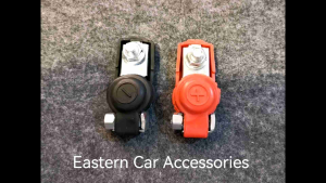 1set 2pcs Car Adjustable Battery Terminal Clamp Clip with Protective Cover (Positive & Negative)