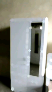 Lemari Baju Lemari Pakaian Dua Pintu Laci Luar Warna Putih