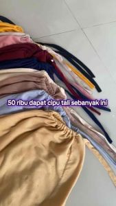 10 PCS CIPUT TALI KAOS RAYON/ inner basic /ciput arab kaos rayon  Wanita Kerudung Jilbab Instan Salur Turki