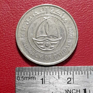 Koin Bahrain Koleksi kuno 50 Fils Tahun 2010