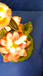 Hiasan kamar tidur bunga lampu