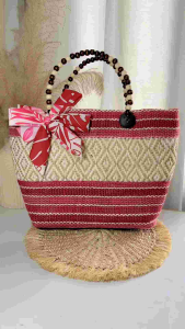 Abaca Pail Bag - Stylish Sustainable Handcrafted Handbag for Wedding Souvenir