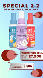 Freshchubs Mini Size 50ml/60ml Parfum Baju Anti bakterial Fabric Mist Stain Free Formula Kemasan All Variant