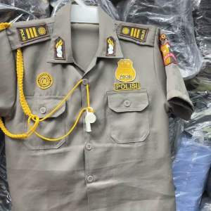 BAJU PRORESI ANAK ANAK POLISI LENGAN PENDEK (Kijang)