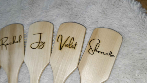 PERSONALIZED PADDLE BRUSH WITH LASER ENGRAVINGS | PERFECT FOR GIFTS AND SOUVEINIRS | TEACHERS DAY GIFT