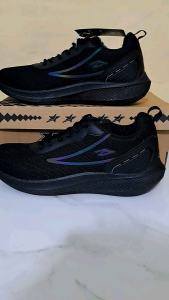 Sepatu sneakers dewasa full black PRO ATT cm 200 & TGZ sz 39-44(FREE KAOS KAKI)