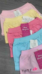 Combo 5 Quần đùi chíp bé gái thun cotton 100% dày co giản thấm mồ hôi Không ngấn đỏ khi dùng cho bé 8-36kg có tách lẻ 2 cái