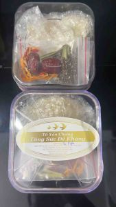 [giá dùng thử]Hộp 10g tổ yến tinh chế+nguyên liệu chưng yến. Bird s nest