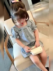 Dress Jeans Korea Anak Perempuan Usia 1-7 Tahun