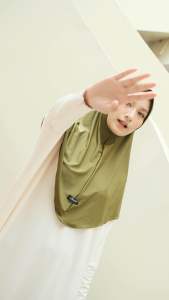 Bergo Jersey Kerudung Sekolah Hijab Jersey Instant