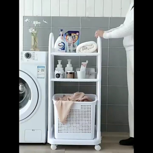 RAK3213 Rak Serbaguna dengan Keranjang / Rak Kamar Mandi / Rak Penyimpanan Serbaguna