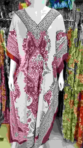 Kaftan Tali Dubai Exclusive design Digital printed V-neck Muslim fashion polyester material Ready stock COD Available for All Malaysia