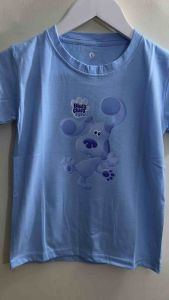Tshirt kids kaos atasan oblong sablon karakter BLUES CLUES anak usia 1-12tahun