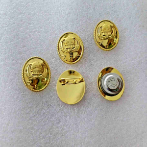 Pin Korpri Asn Oval Tumpuk Motif Polos