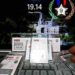 Tempat Kartu Id Card Akrilik Transparan 2 Sisi Holder Akrilik Id Card Photocard Uhoo
