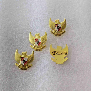 Pin Garuda 2.5cm Peniti Bahan Kuningan Cor