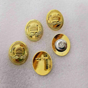 Pin Korpri Asn Oval Tumpuk Motif Gerigi