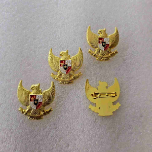 Pin Garuda 3cm Peniti Bahan Kuningan Cor