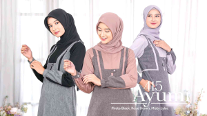 NEW ARRIVAL 2024 ETHICA GAMIS AYUMI 415 Pirate Black -Rose Brown -Misty Lilac BAJU MUSLIMAH REMAJA DEWASA BUSUI KUALITAS PREMIUM BRANDED TERBARU COD