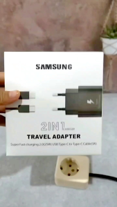 CHARGER SAMSUNG ORIGINAL 100% 25 WATT FAST CHARGING ORI ASLI / EP-TA800 / HITAM / BLACK / MICRO USB / TYPE C / TEPSI / HIGH QUALITY / CARGER ORI / KABEL DATA / ADAPTOR / KEPALA CASAN 25W