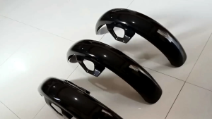 FRONT FENDER BARAKO 1 and 2 175 1.2 MM THICK METAL BLACK Version
