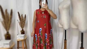 ELISE DUSTER DRESS SLEEVELESS WITH TWO POCKETS