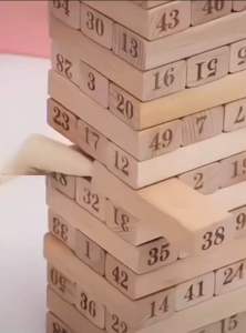 Size lớn- Trò Chơi Rút Gỗ Loại 48 Thanh Từ Gỗ Cao Cấp