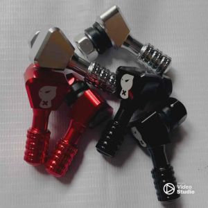 Motor Tire Valve Marus 2 Pieces 90 Deg CNC Universal Valve Stem Tubeless