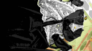 GAMIS LEBARAN IBU DAN ANAK-CRINCLE MIX TILE BORDIR MOTIF BUNGA