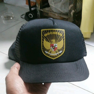 Topi Jaring Trucker Timnas Indonesia Free Stiker DTF