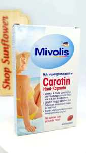 Viên Chống Nắng Mivolis Carotin 60 viên của Đức